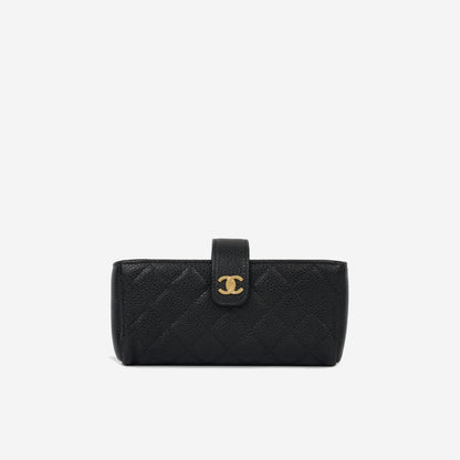 Chanel Classic Flap Lambskin Black Shoulder Bag Style 343