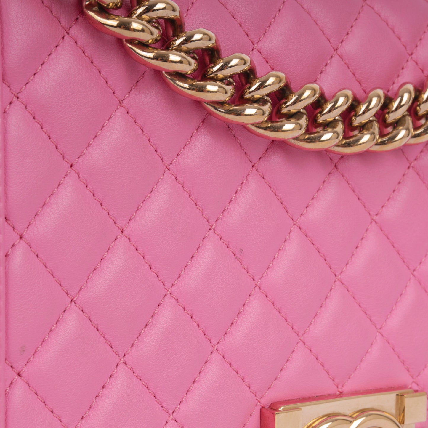 Chanel Boy Bag Lambskin Black Shoulder Bag Style 32