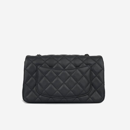 Chanel Classic Flap Lambskin Black Shoulder Bag Style 335