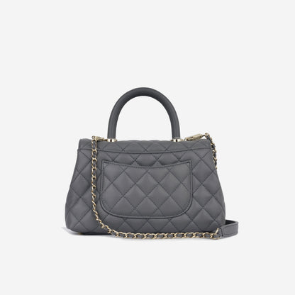Chanel Small Coco Handle - Charcoal