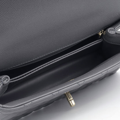 Chanel Small Coco Handle - Charcoal