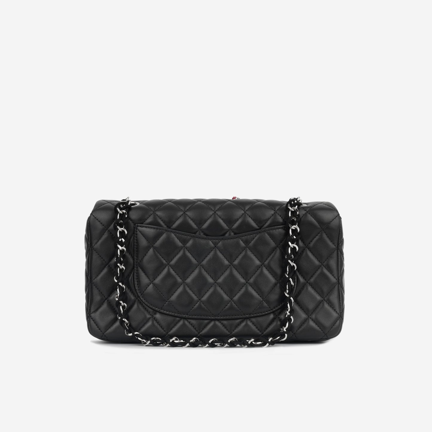 Chanel Classic Flap Lambskin Black Shoulder Bag Style 327