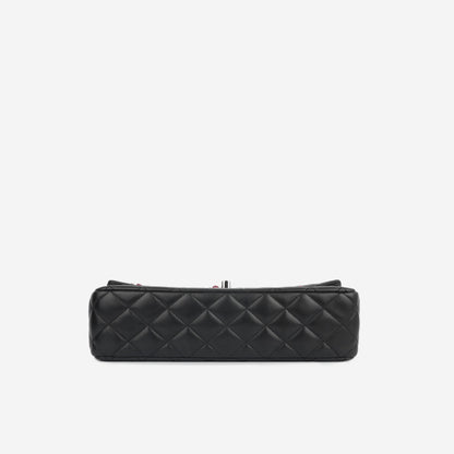 Chanel Classic Flap Lambskin Black Shoulder Bag Style 327