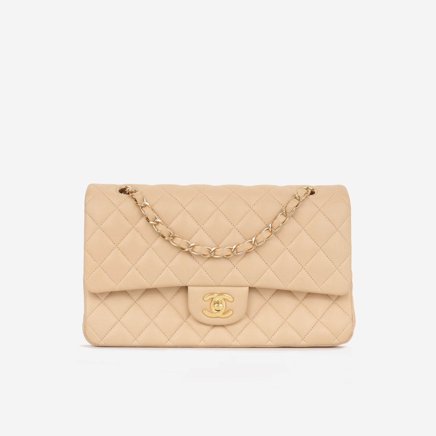 Chanel Classic Flap Lambskin Black Shoulder Bag Style 61