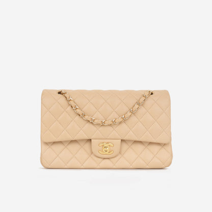 Chanel Classic Flap Lambskin Black Shoulder Bag Style 61