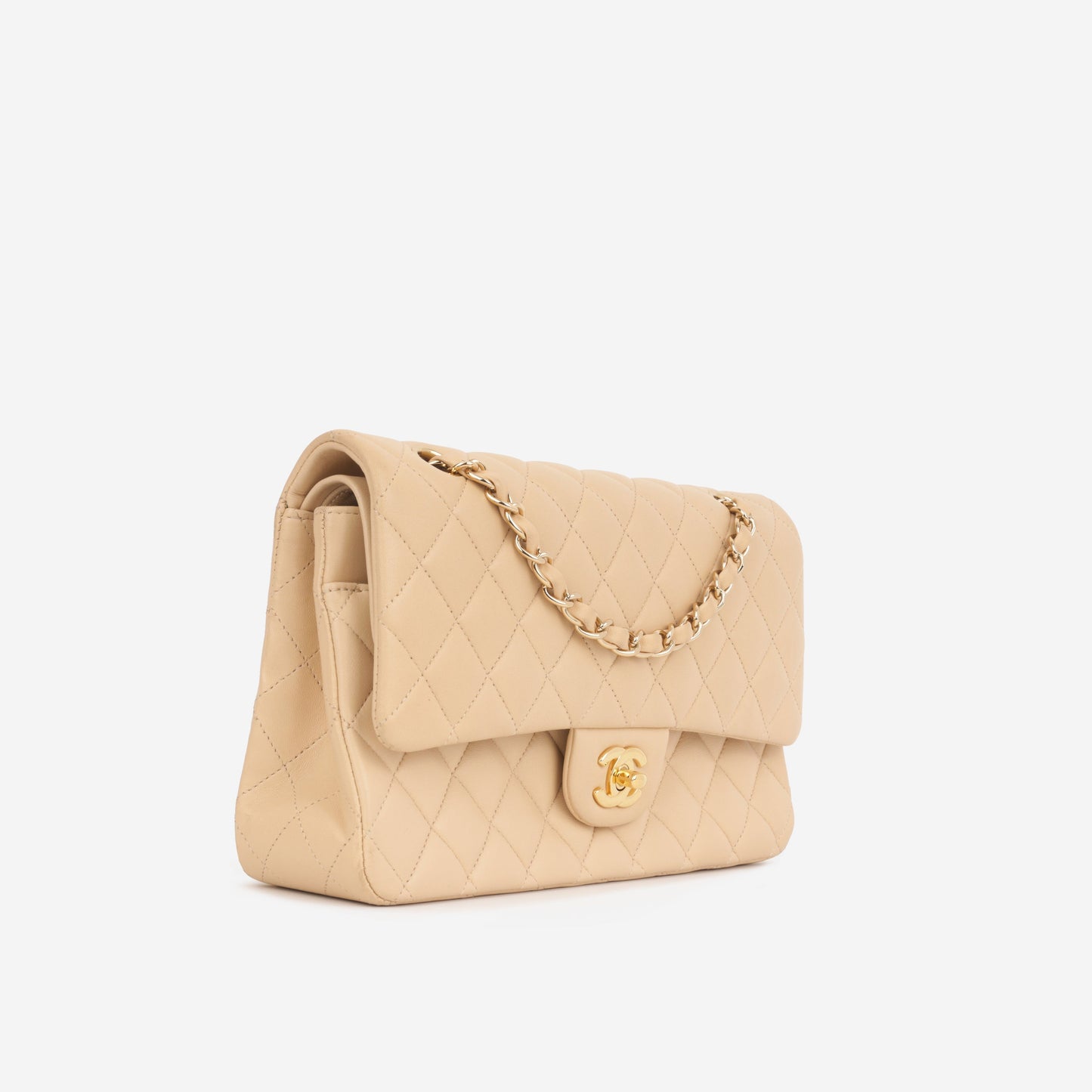 Chanel Classic Flap Lambskin Black Shoulder Bag Style 61
