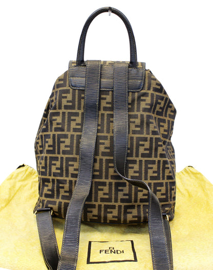 Fendi Luxury Canvas Red Backpack Style 4