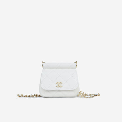 Chanel Luxury Lambskin Gold Clutch