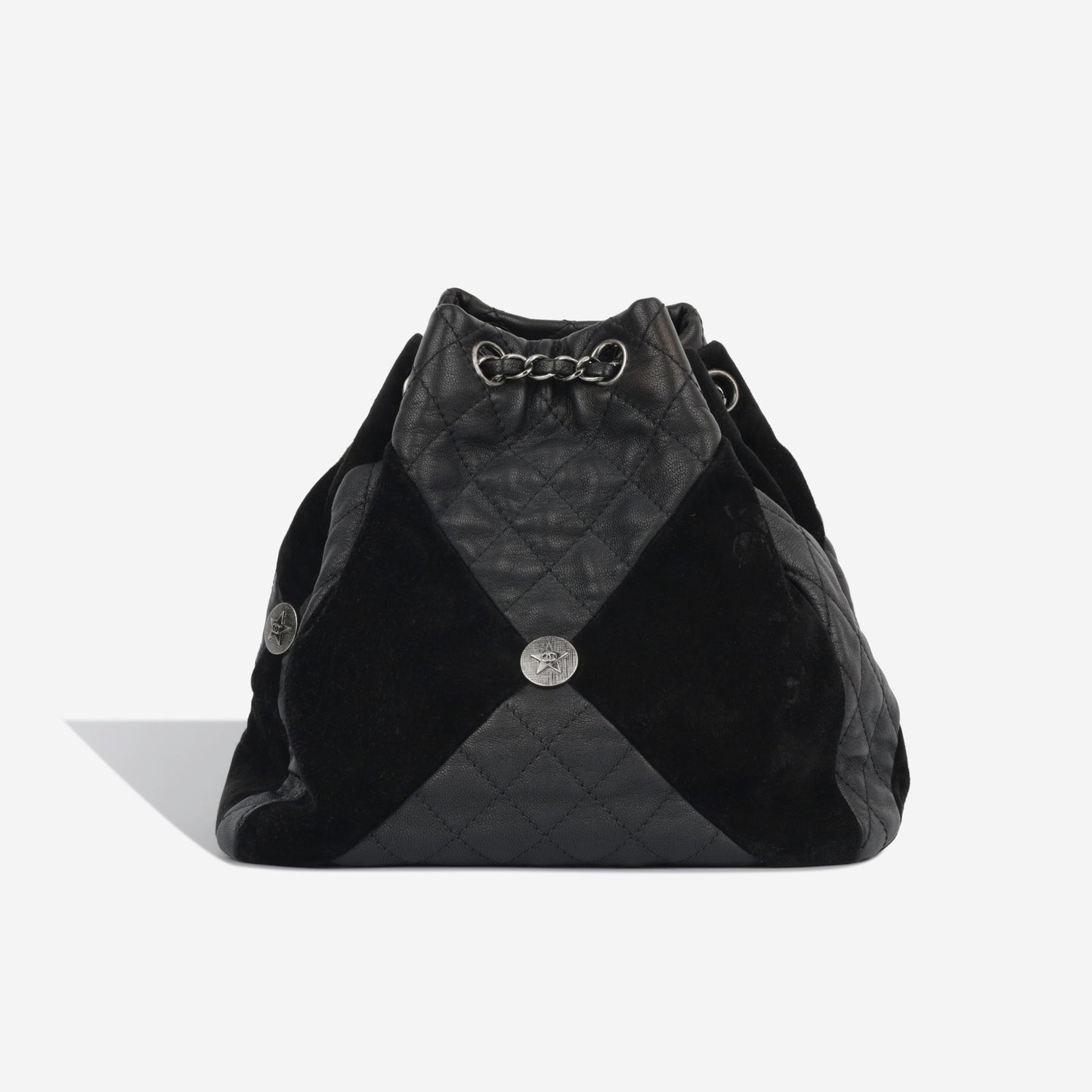Chanel Goatskin And Suede Bucket Bag