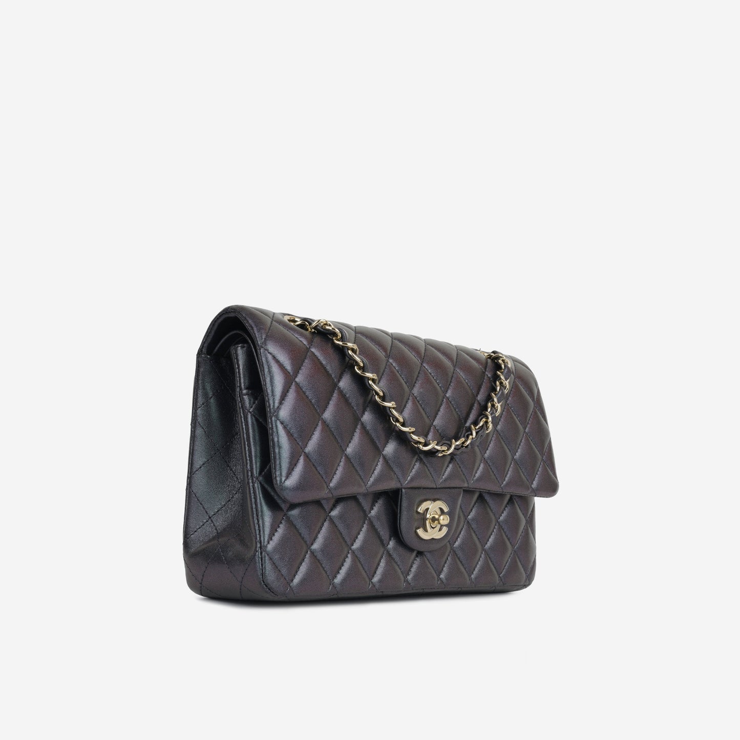 Chanel Classic Flap Lambskin Gold Shoulder Bag Style 23