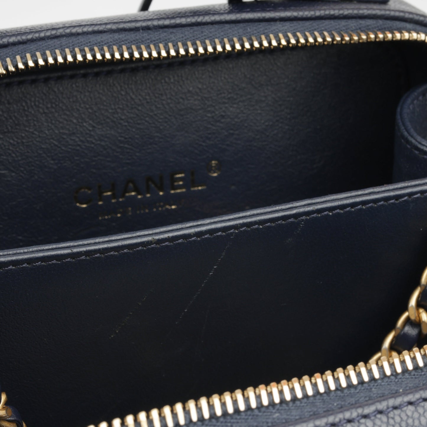 Chanel Filigree Cc Vanity Case - Small