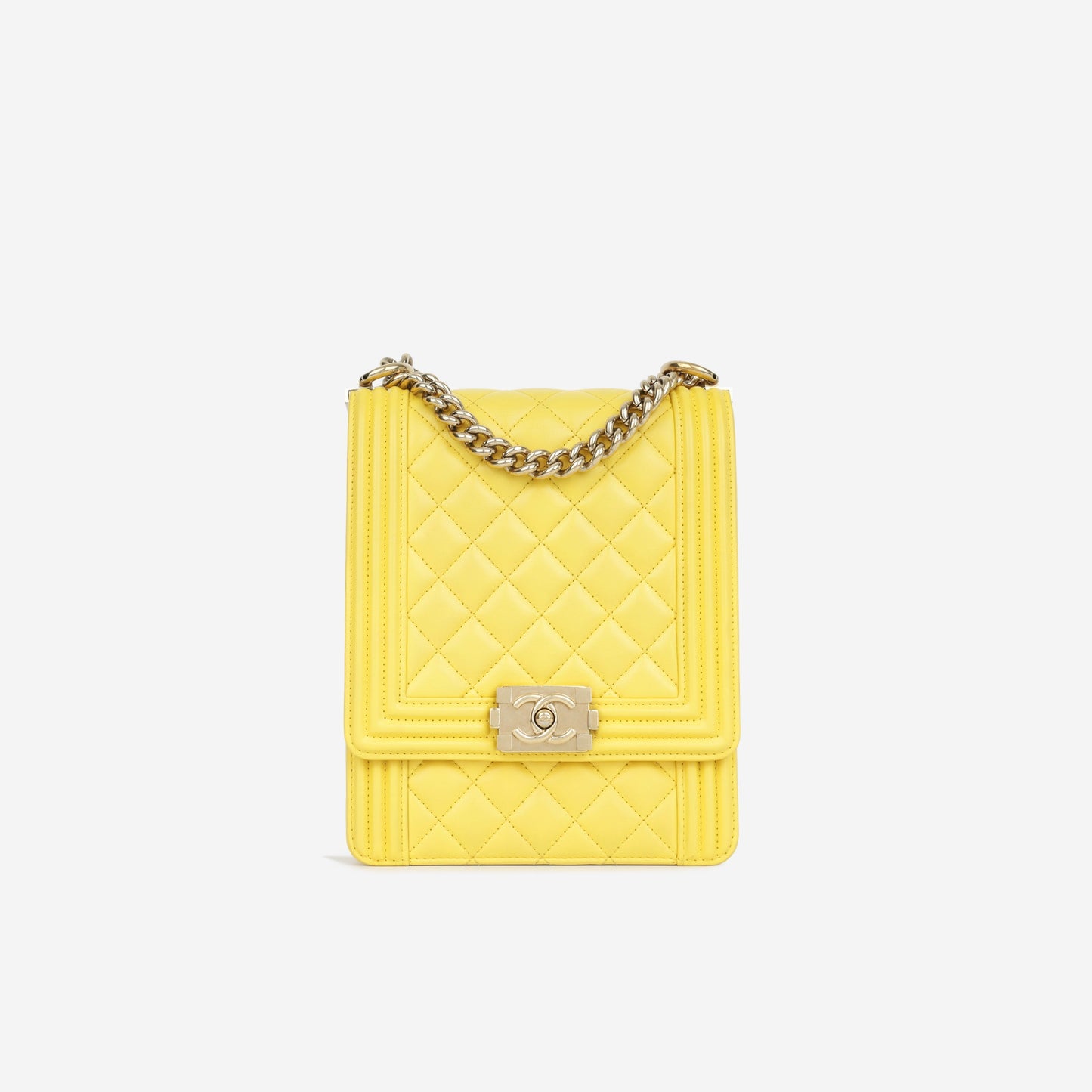 Chanel North South Boy Bag - Yellow
