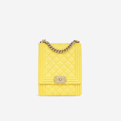 Chanel North South Boy Bag - Yellow