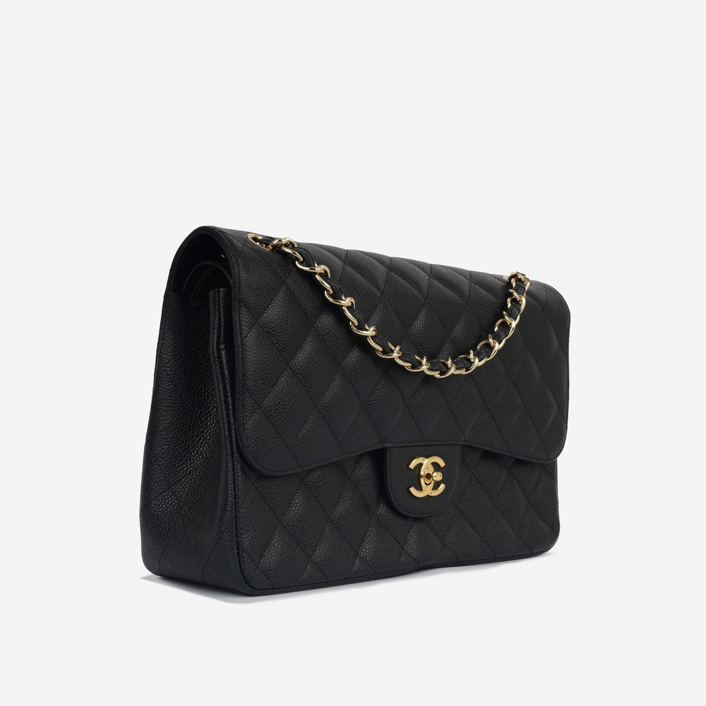Chanel Classic Flap Lambskin Black Shoulder Bag Style 16