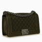 Chanel Boy Bag Caviar Green Shoulder Bag