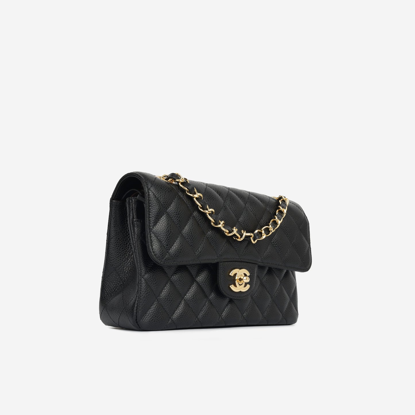 Chanel Classic Flap Caviar Black Shoulder Bag Style 116