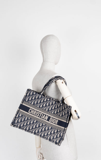 Dior Book Tote Oblique Blue Tote Bag Style 18