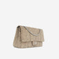 Chanel Classic Flap Lambskin Silver Shoulder Bag Style 3