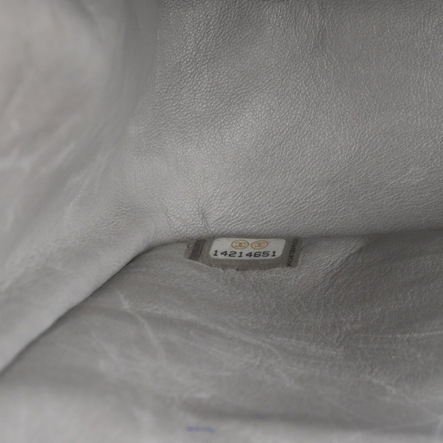 Chanel Classic Flap Lambskin Silver Shoulder Bag Style 3