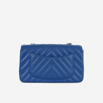 Chanel Mini Rectangular - Blue Chevron