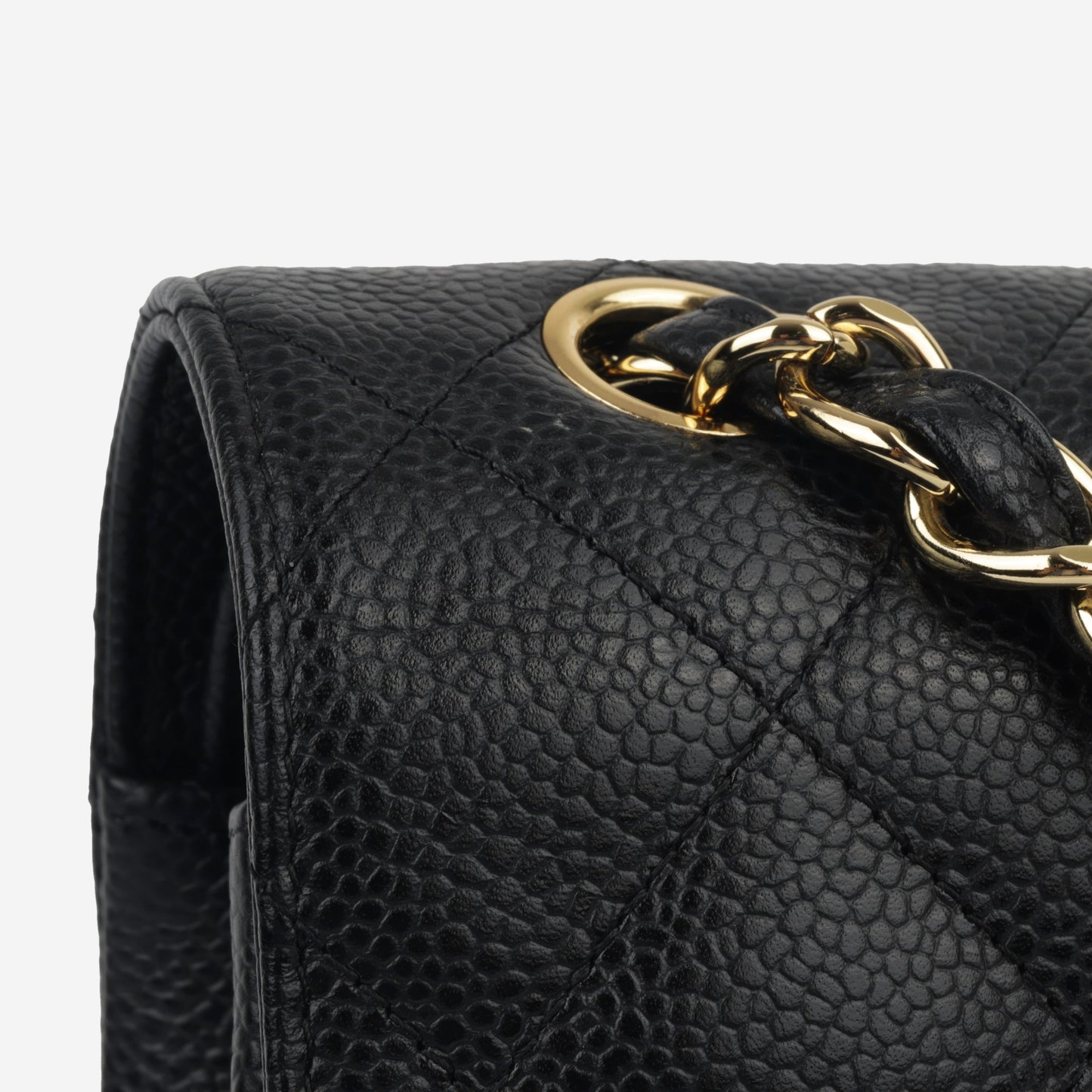 Chanel Classic Flap Lambskin Black Shoulder Bag Style 16