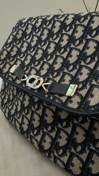 CHRISTIAN DIOR Oblique Bag Blue