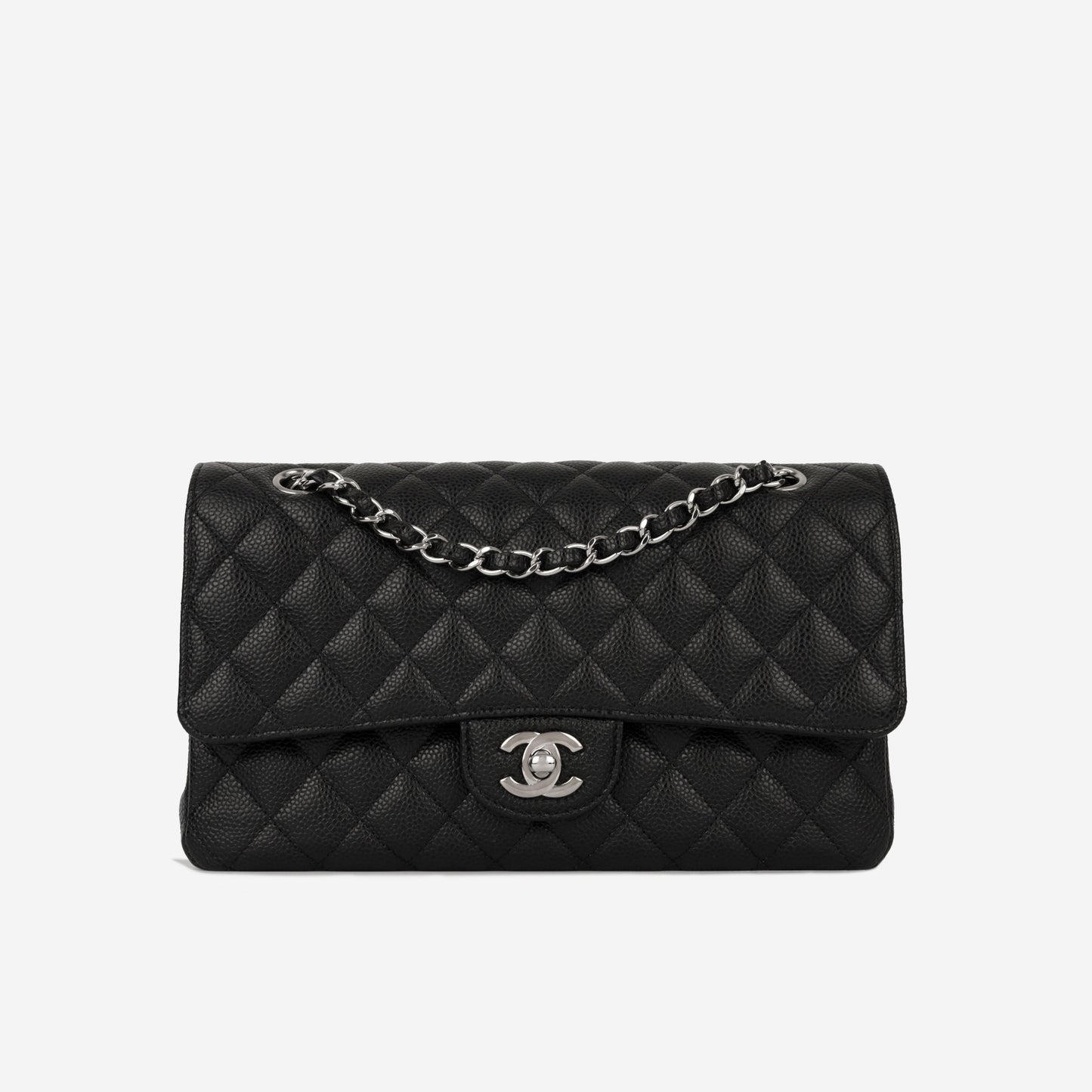 Chanel Classic Flap Caviar Black Shoulder Bag Style 66