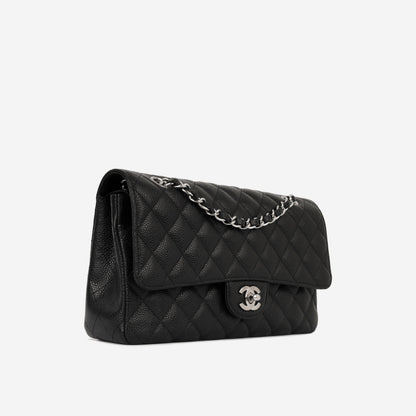 Chanel Classic Flap Caviar Black Shoulder Bag Style 66