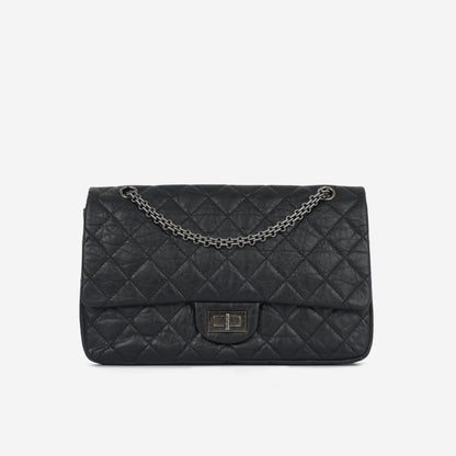 Chanel Classic Flap Lambskin Black Shoulder Bag Style 323