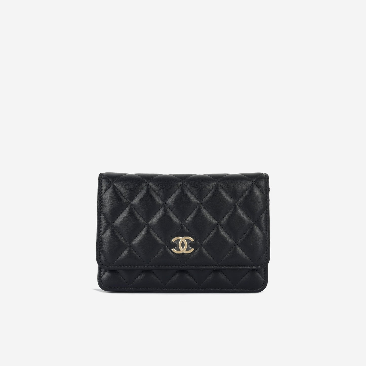 Chanel Wallet On Chain Lambskin Black Crossbody Style 11