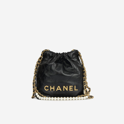 Chanel Chanel 22 Calfskin Black Shoulder Bag Style 7