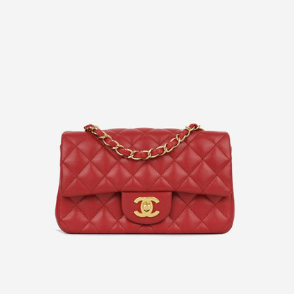 Chanel Classic Flap Lambskin Gold Shoulder Bag Style 41
