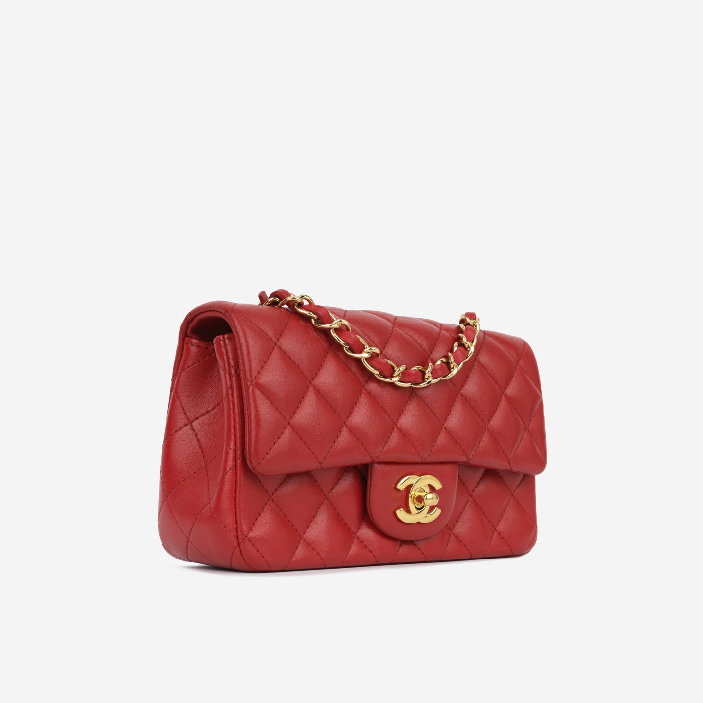Chanel Classic Flap Lambskin Gold Shoulder Bag Style 41