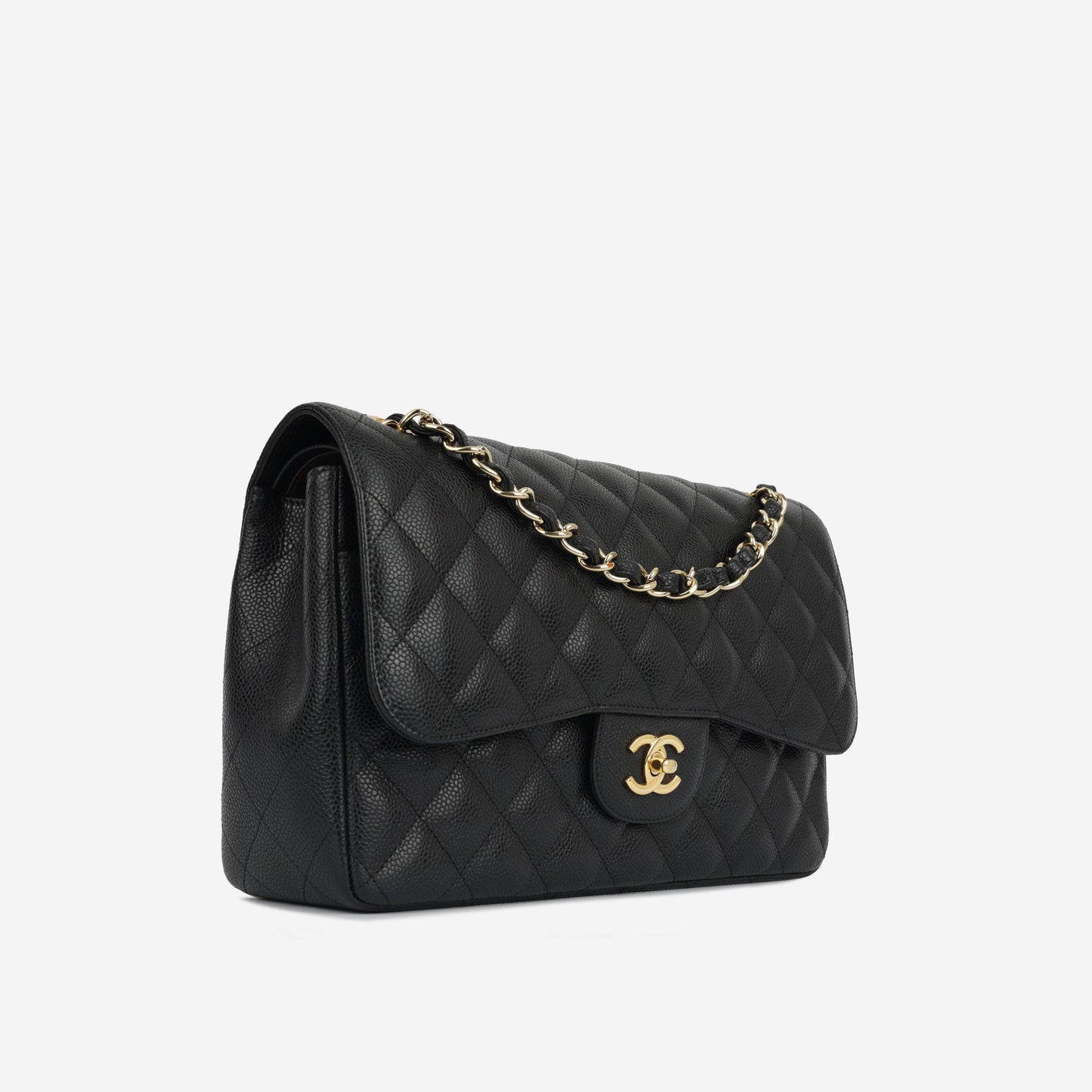 Chanel Classic Flap Lambskin Black Shoulder Bag Style 23