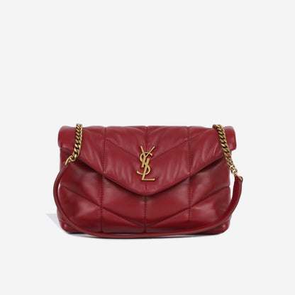 Saint Laurent Puffer Red Shoulder Bag Style 2