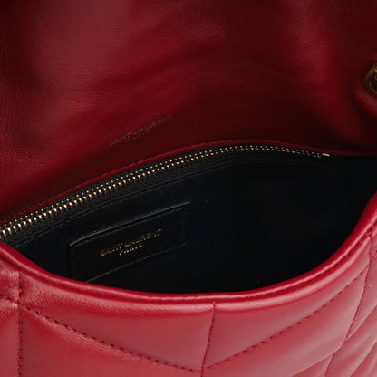 Saint Laurent Puffer Red Shoulder Bag Style 2