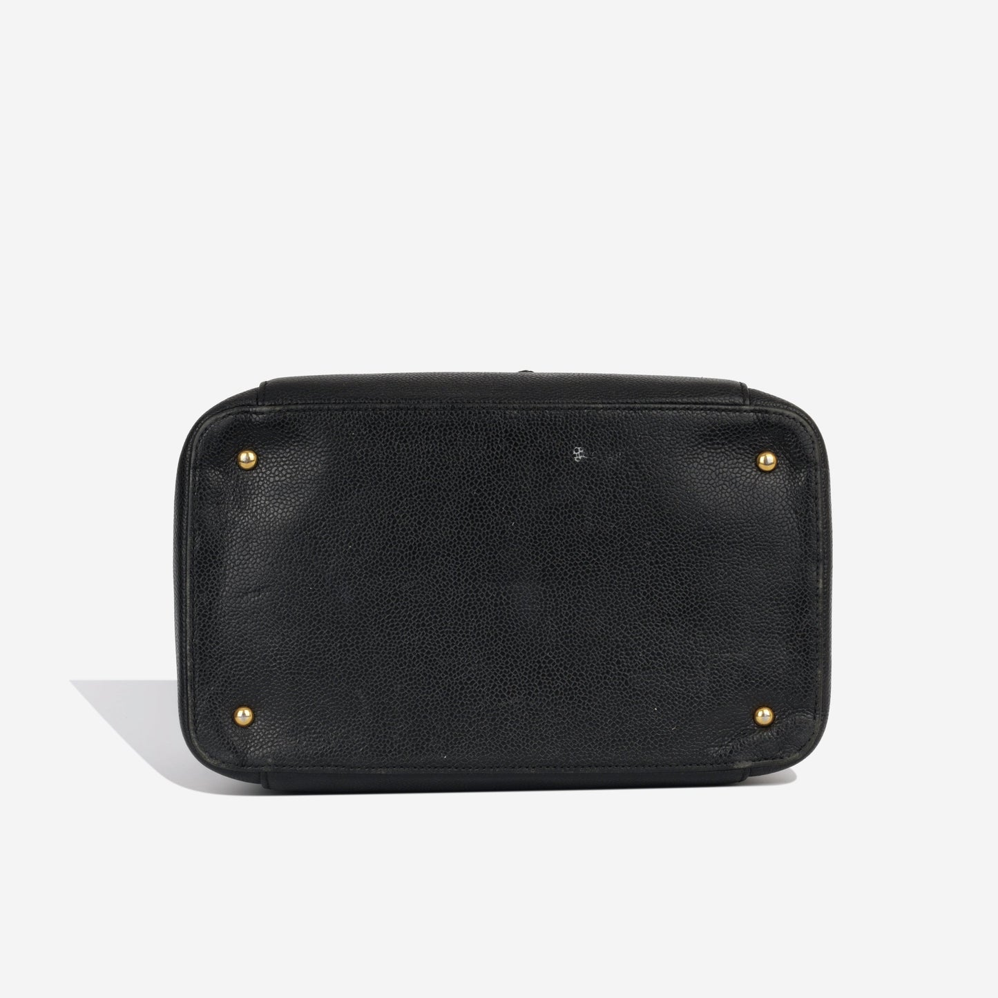 Chanel Vanity Caviar Black Clutch Style 9