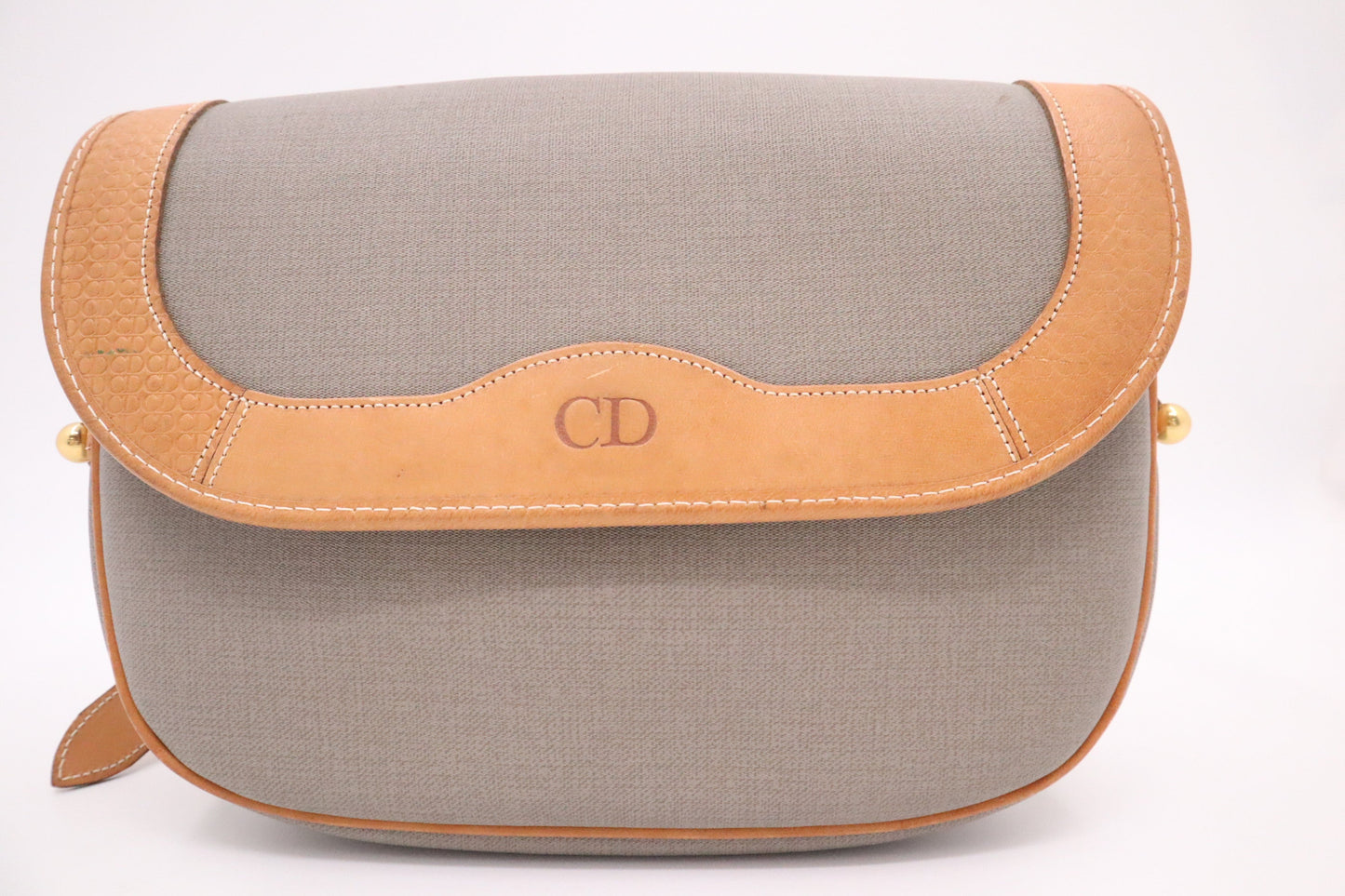 Dior Crossbody in Gray Coated Canvas