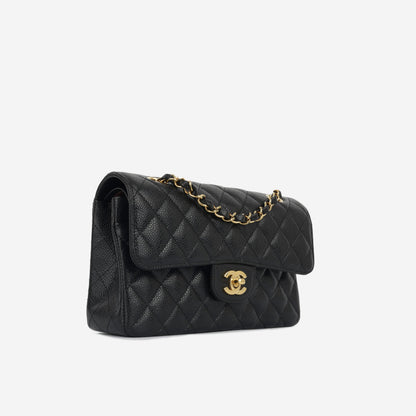 Chanel Classic Flap Caviar Black Shoulder Bag Style 115