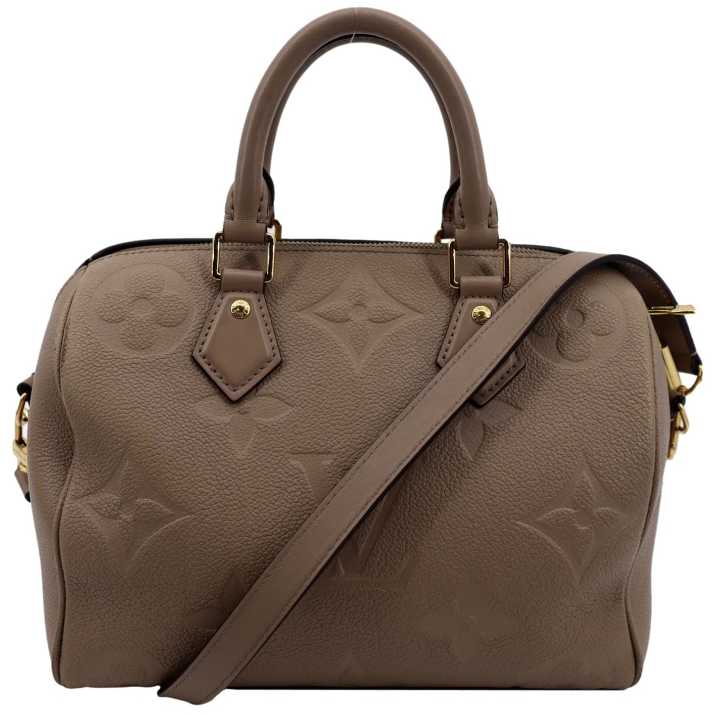 LOUIS VUITTON 25 Bandouliere Monogram Empreinte Shoulder Bag Tourterelle