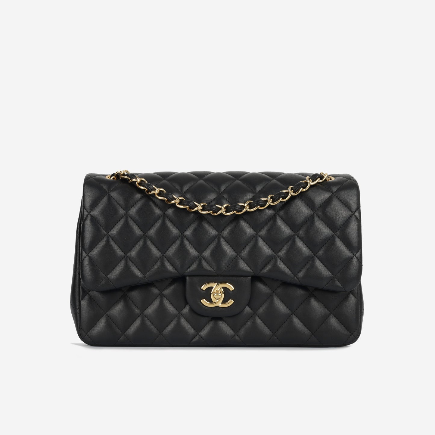 Chanel Classic Flap Lambskin Black Shoulder Bag Style 27
