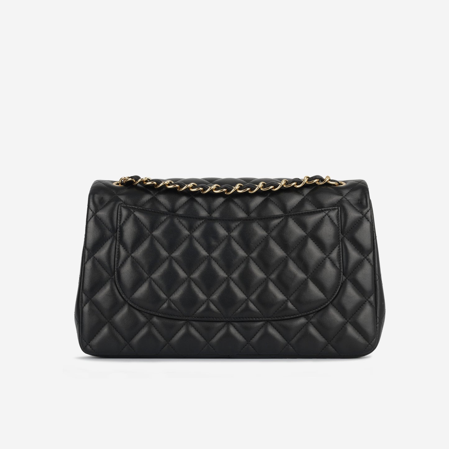 Chanel Classic Flap Lambskin Black Shoulder Bag Style 27