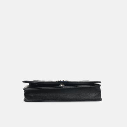 Chanel Boy Bag Lambskin Black Crossbody Lambskin