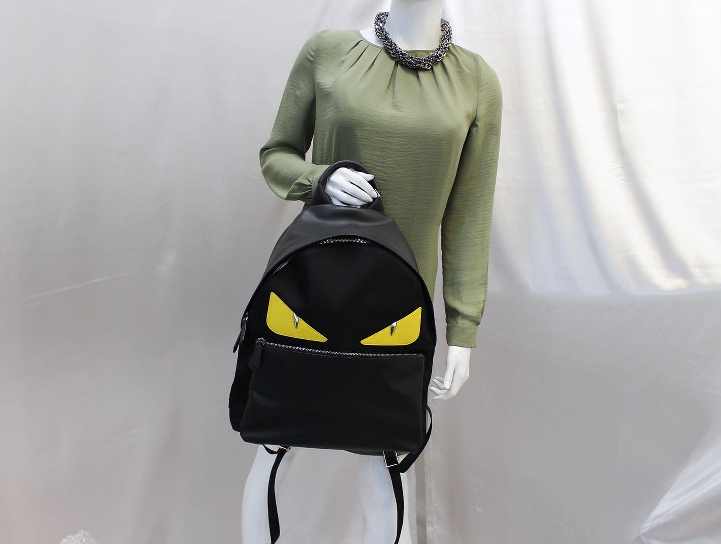 Fendi Luxury Leather Black Backpack