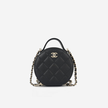 Chanel Round Clutch On Chain With Handle