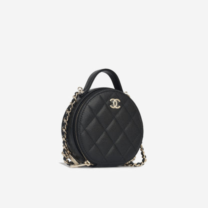 Chanel Round Clutch On Chain With Handle