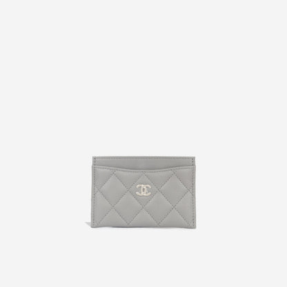 Chanel Classic Card Holder - Grey