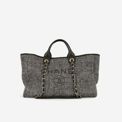 Chanel Cambon Tweed Black Tote Bag Style 2