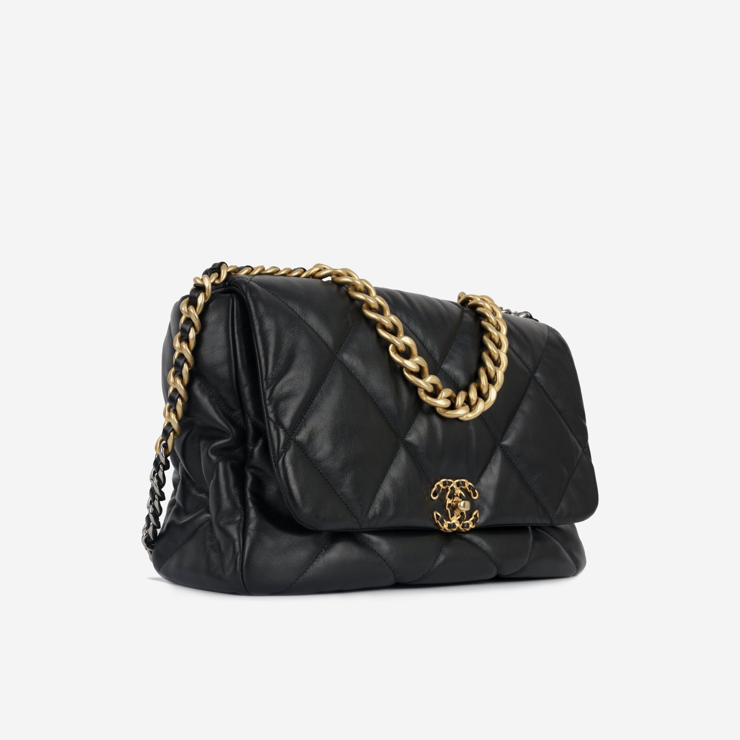 Chanel Chanel 19 Lambskin Black Shoulder Bag Style 2
