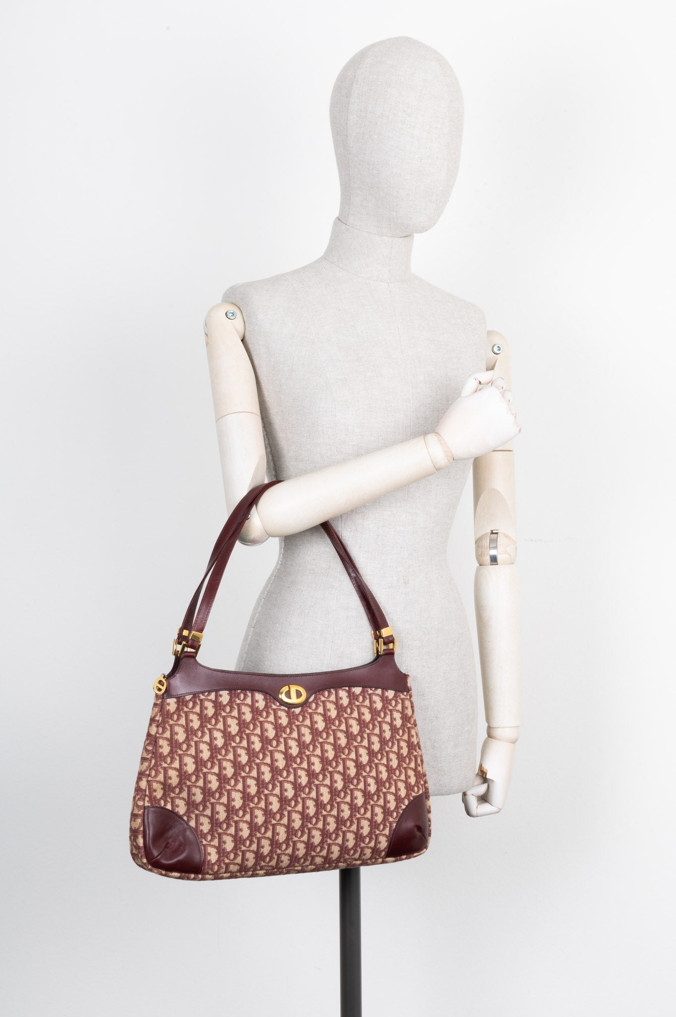 Christian Dior Oblique Shoulder Bag Red